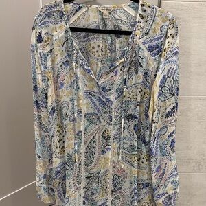 LUCKY BRAND Paisley Print Women's Blouse